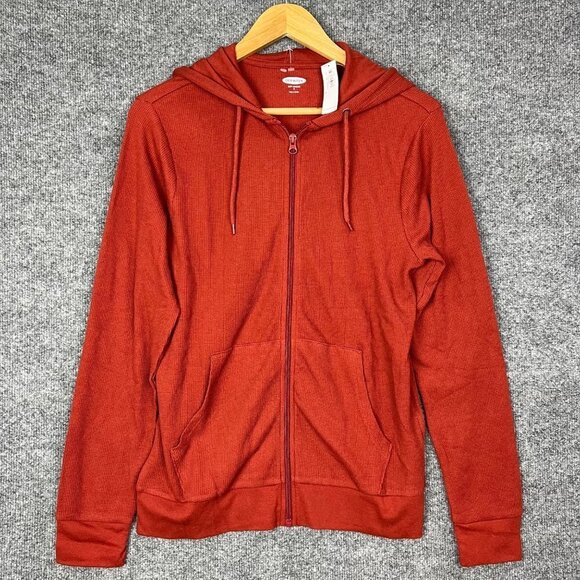 NEW Old‎ Navy Hoodie Women's S orange Full Zip Sweatshirt Drawstring Pockets - Picture 1 of 6